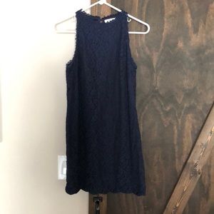 Navy Blue Halter Dress
